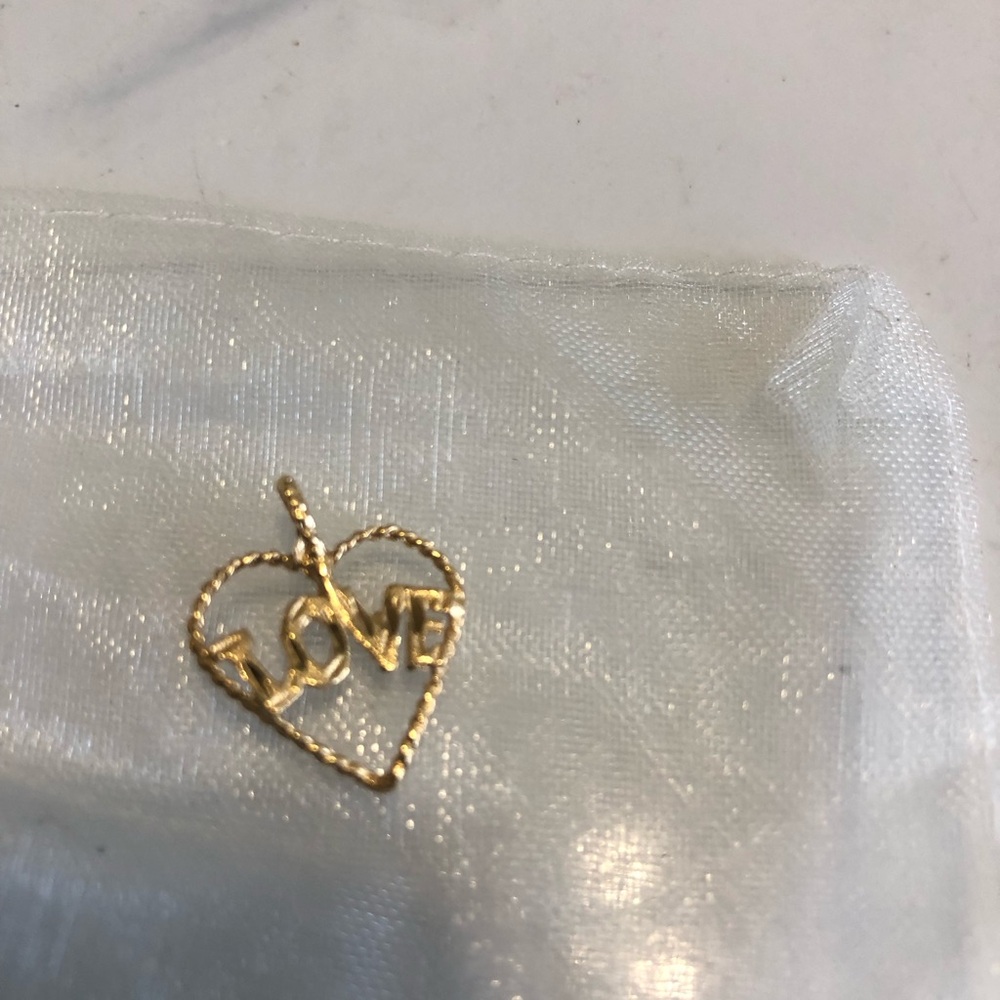 Gold Heart Love Pendant